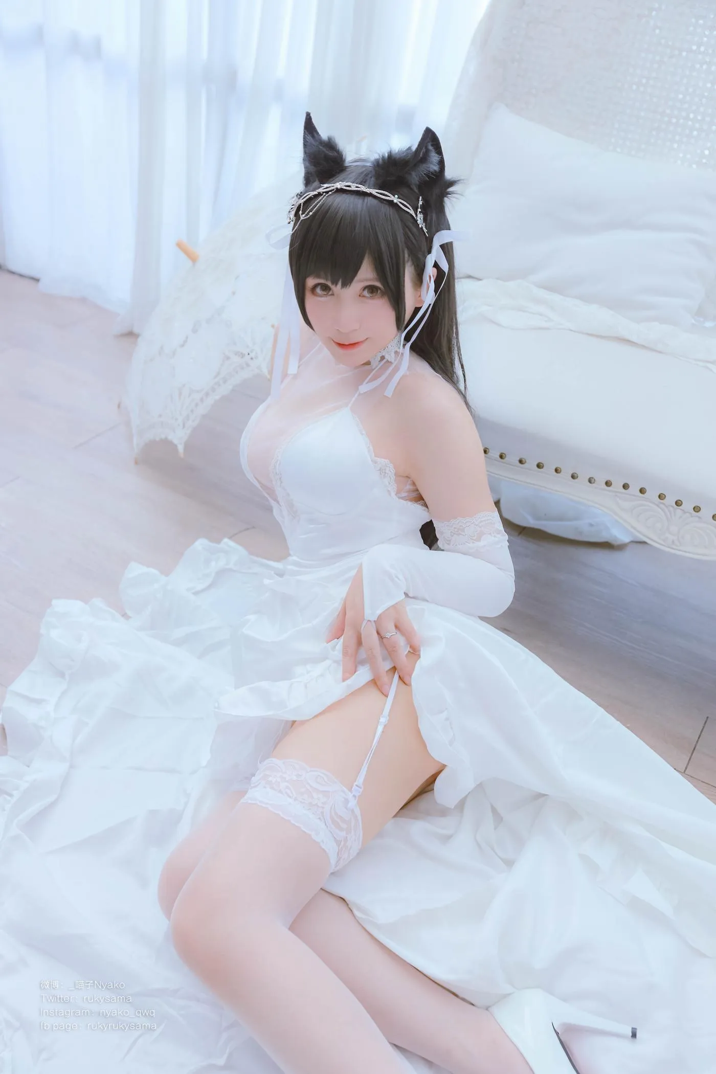 Nyako喵子 – NO.38 爱宕婚纱 [62P]插图